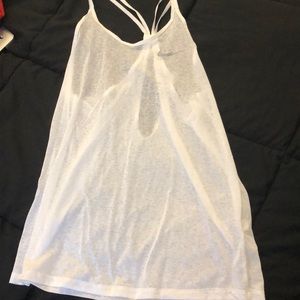 Nike dri fit tank—white